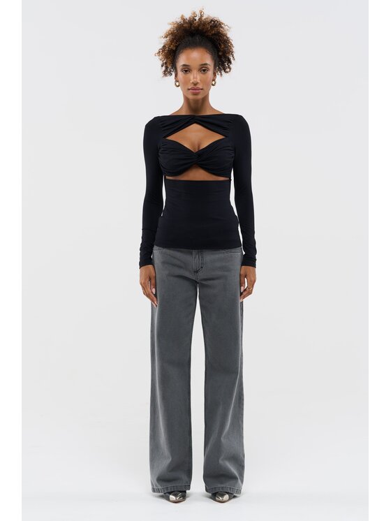 BENU BENU Blúzka AW25 Čierna Regular Fit