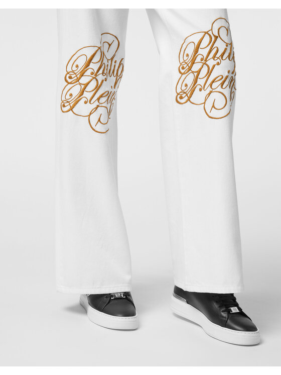 PHILIPP PLEIN PHILIPP PLEIN Jeans 24895 Bianco Skater Fit