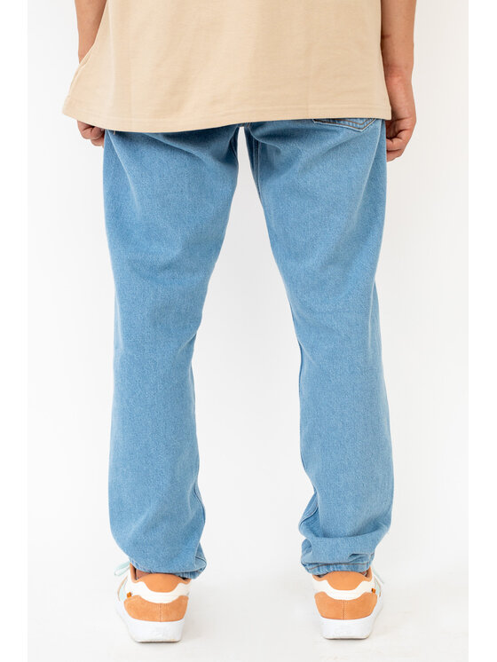 Kamuflage Kamuflage Jeansy Mid-Slim Niebieski Baggy Fit
