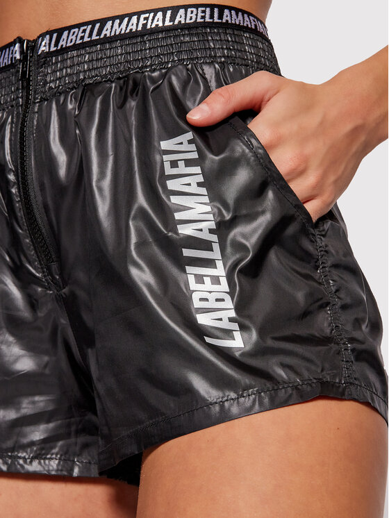 LaBellaMafia LaBellaMafia Szorty sportowe 21774 Czarny Regular Fit
