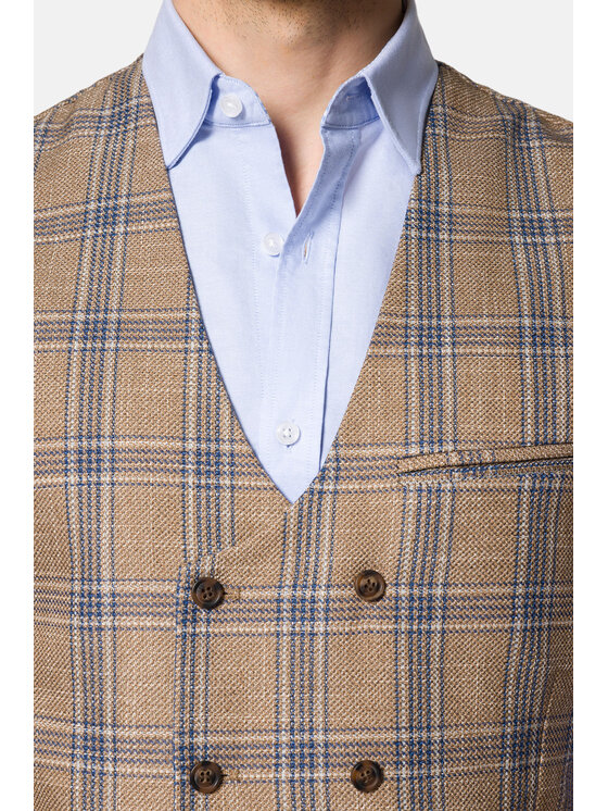 Lancerto Lancerto Kamizelka Fraga KA131123000005 Beżowy Slim Fit