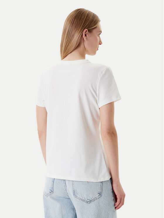 Guess Guess T-Shirt V5YI08 J1314 Biały Regular Fit