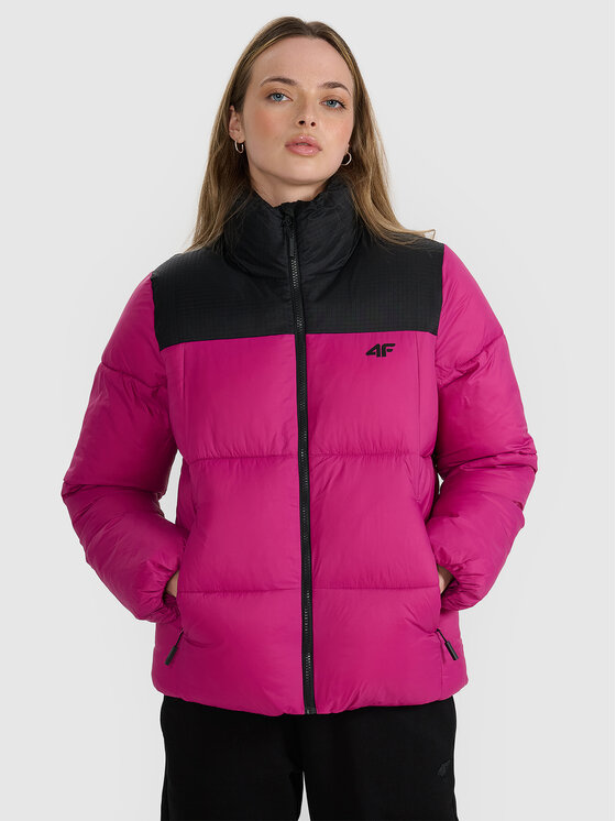 4F 4F Kurtka puchowa MULTI ACTIVE Różowy Regular Fit