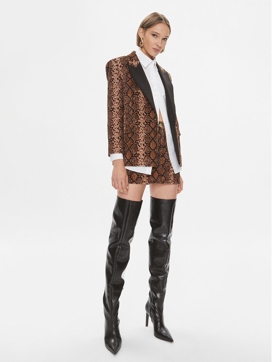 PINKO Pinko Suknjič Ginger 102481 A1EK Rjava Regular Fit