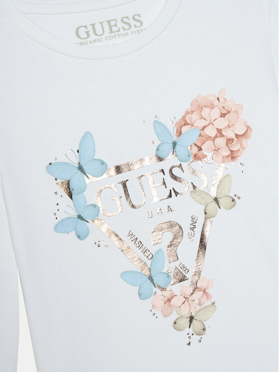 Guess Guess Μπλουζάκι K5RI08 K6YW4 Λευκό Regular Fit