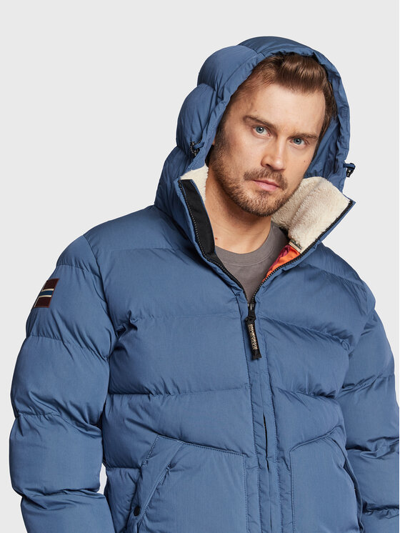 Napapijri Napapijri Winterjacke A-Raspeball NP0A4GNX Blau Regular Fit