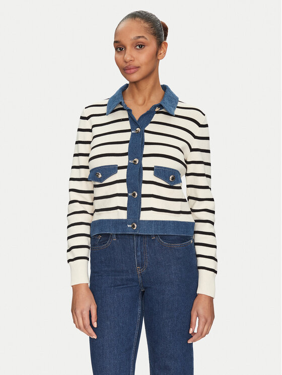 Morgan Morgan Cardigan 251-MNAKI Beige Regular Fit