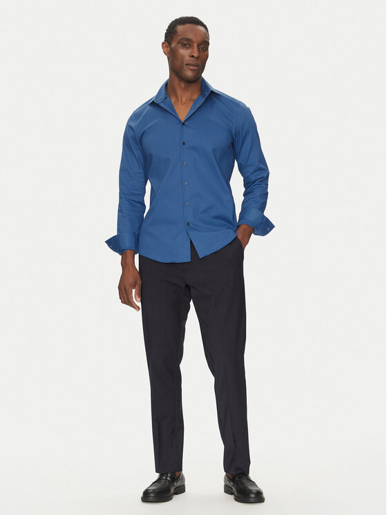 Calvin Klein Calvin Klein Koszula K10K114298 Niebieski Slim Fit