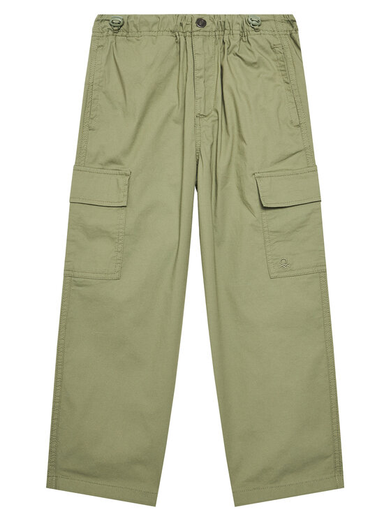 United Colors Of Benetton United Colors Of Benetton Παντελόνι υφασμάτινο 4L2VCF04I Πράσινο Straight Fit