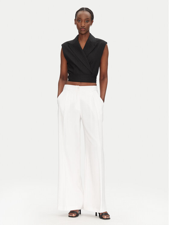 ACCESS FASHION ACCESS FASHION Palazzo hlače 53-5084-195 Bela Wide Leg