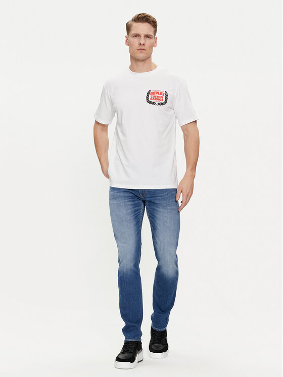 REPLAY Replay Тишърт M6765.000.22662 Бял Regular Fit