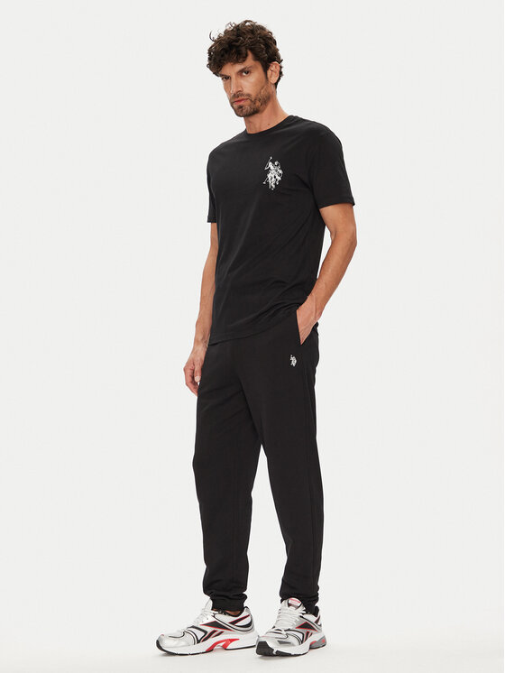 U.S. Polo Assn. U.S. Polo Assn. Spodnji del trenirke MUP4416 Črna Relaxed Fit