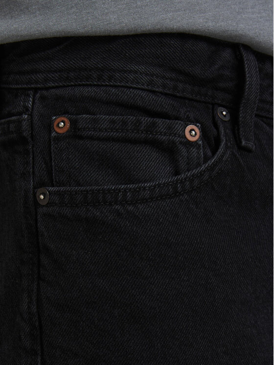 Jack & Jones Jack & Jones Jeansy Chris 12168656 Černá Relaxed Fit