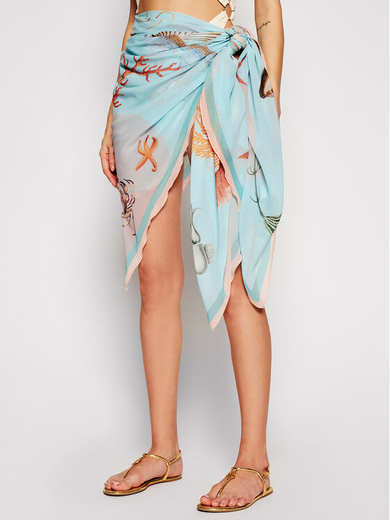 Drivemebikini Drivemebikini Pareo Sealife 2020-DRV-034_AB Modrá Regular Fit