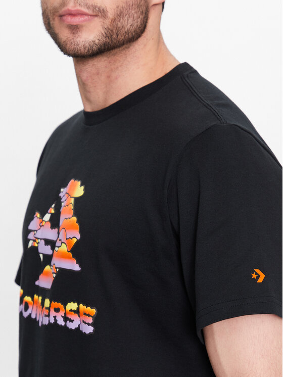 Converse Converse T-shirt Cloud Sky 10024587-A02 Nero Standard Fit