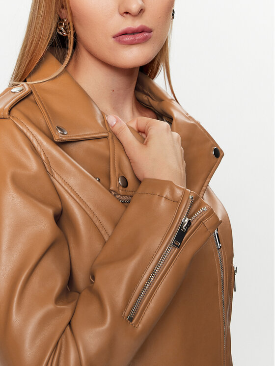 Glamorous Glamorous Jacke aus Kunstleder RL0522C Braun Regular Fit