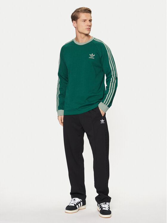 adidas adidas Hosszú ujjú adicolor Classics 3-Stripes JD0540 Zöld Slim Fit