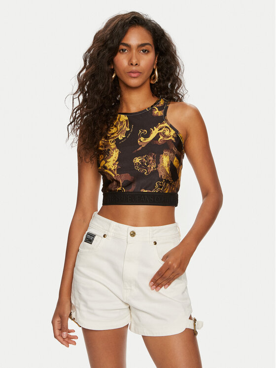 Versace Jeans Couture Versace Jeans Couture Top 76HAM227 Černá Skinny Fit