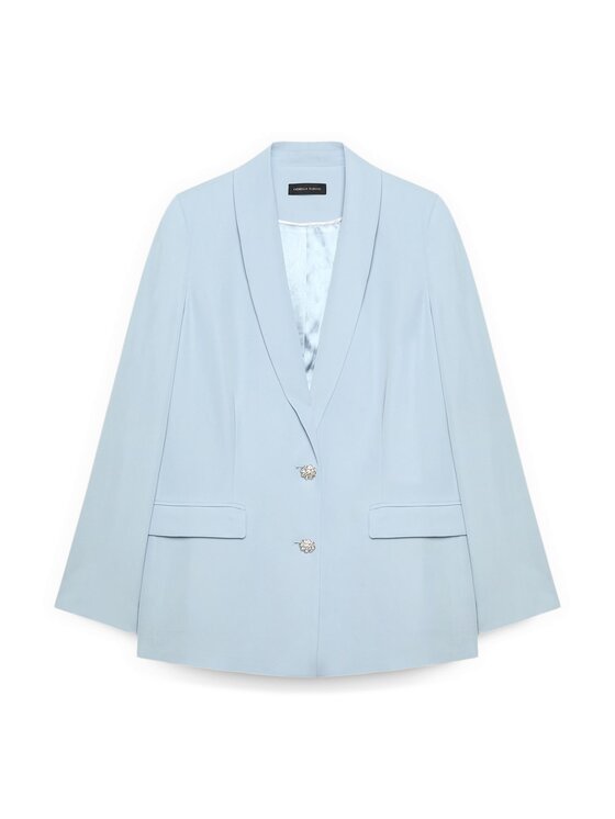 Fiorella Rubino Fiorella Rubino Giacca di transizione Q028T000276N004 Turchese A-Line Fit