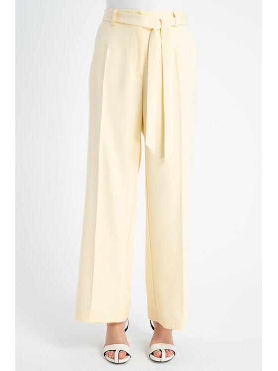 CLICK CLICK Παντελόνι υφασμάτινο 30-406 Κίτρινο Relaxed Fit