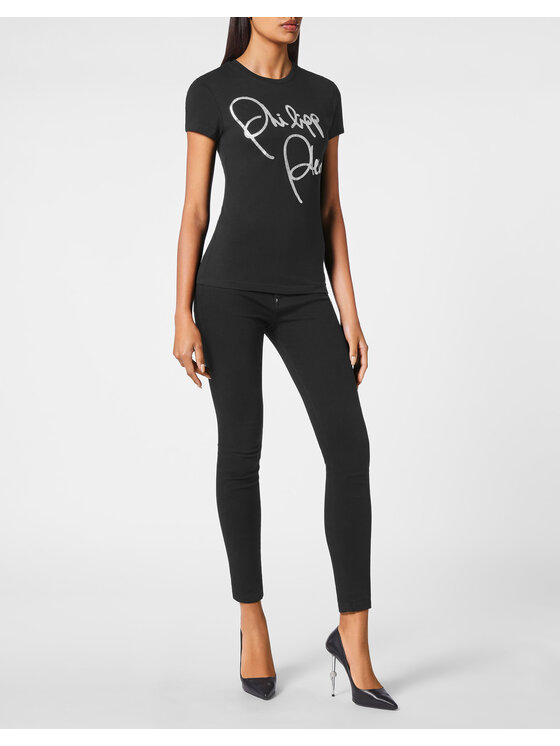 PHILIPP PLEIN PHILIPP PLEIN T-Shirt 4867 Czarny Regular Fit