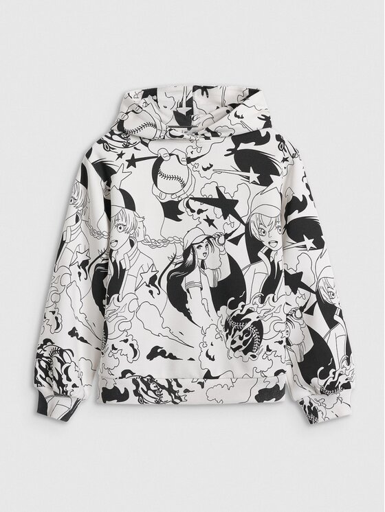 4F 4F Felpa 4FJRAW25TSWSF2348-90A Bianco Oversize