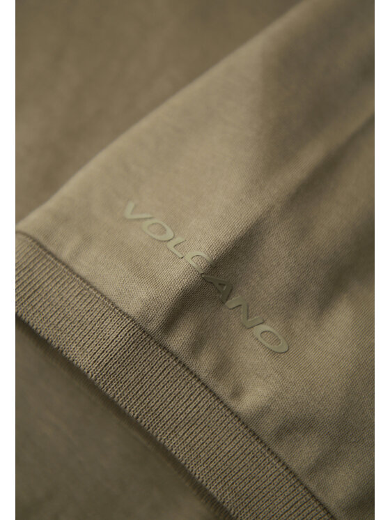 Volcano Volcano Polo O-VOLVI Zielony Regular Fit