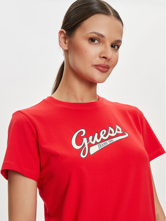 Guess Jeans Guess Jeans T-särk W4YI13 J1314 Punane Regular Fit