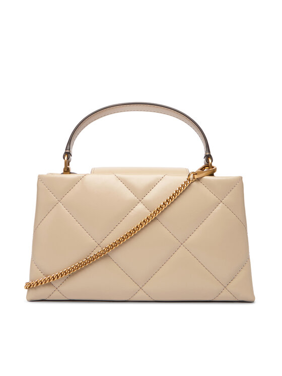 Tory Burch Tory Burch Soma Kira Diamond Quilt East-West Top Handle 174999 Bēšs