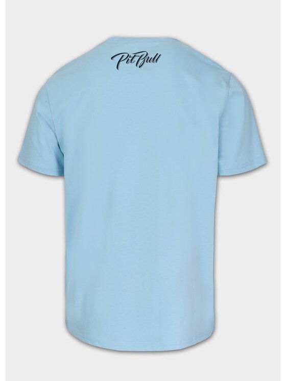 PITBULL PITBULL T-Shirt Koszulka męska EL JEFFE S Błękitny Regular Fit