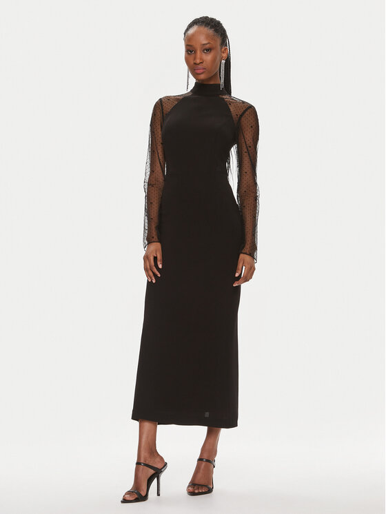 KARL LAGERFELD KARL LAGERFELD Kokteilikleit 240W1303 Must Slim Fit