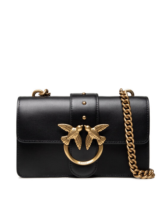 PINKO Pinko Handtasche Love Mini Icon Simply 10 Cl AI 21-22 PLTT 1P22AB Y6XT Schwarz