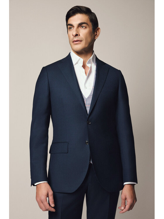 Lancerto Lancerto Garnitur Fabricio GA073125000026 Granatowy Slim Fit