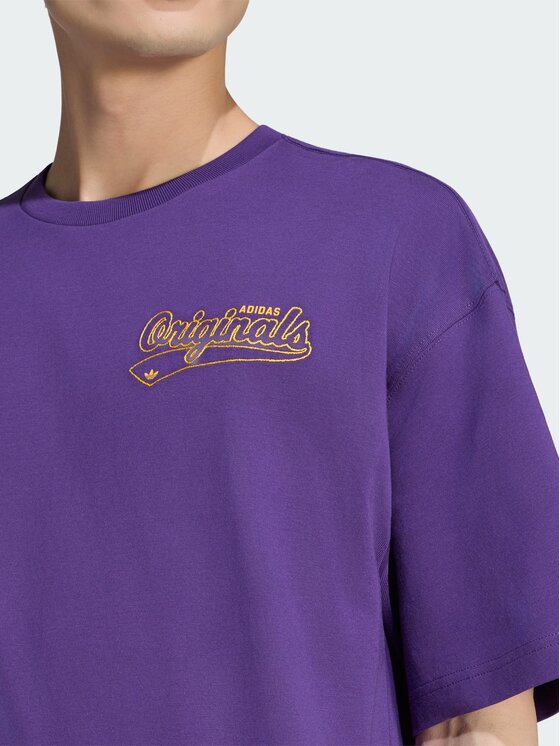 adidas adidas T-Shirt 170357 Fioletowy Loose Fit