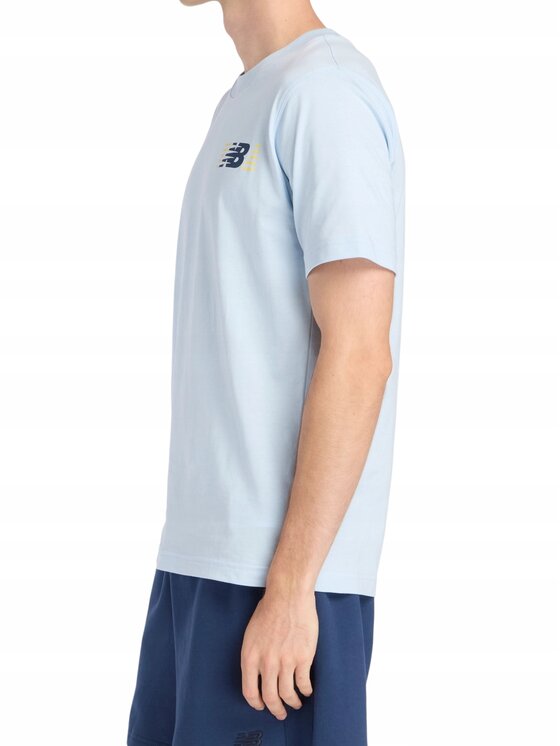 New Balance New Balance T-Shirt MT6179UMAA1 Niebieski Standard Fit