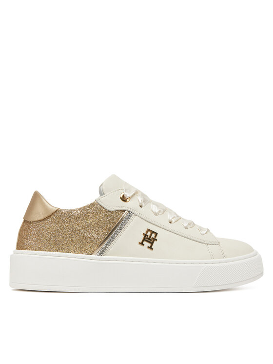 Tommy Hilfiger Tommy Hilfiger Sneakersy Low Cut Lace UP T4A9-33935-1281 S Biały