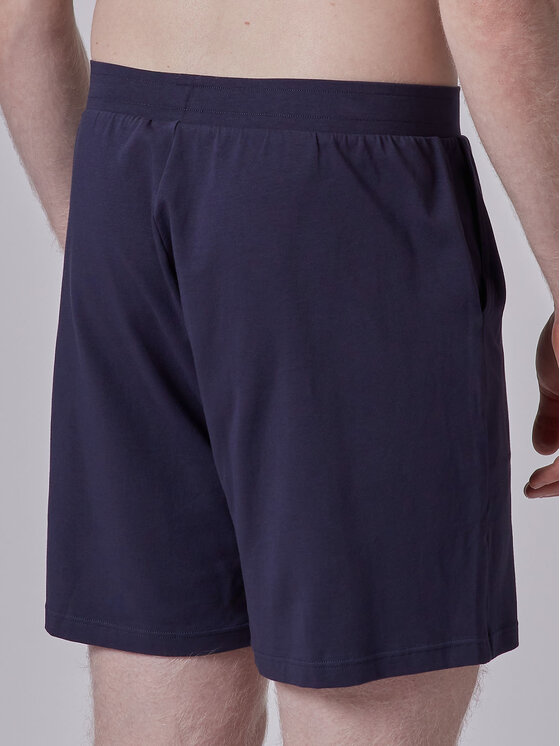 Skiny Skiny Bavlnené nohavice 80512 Tmavomodrá Regular Fit