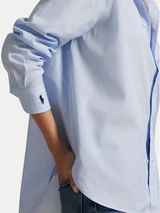 Polo Ralph Lauren Polo Ralph Lauren Cămașă 211968220002 Albastru celest Oversize