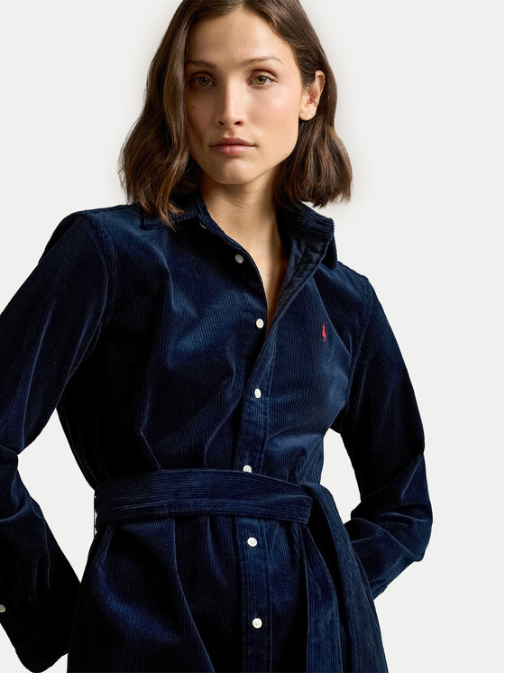 Polo Ralph Lauren Polo Ralph Lauren Hemdkleid 211941474005 Dunkelblau Regular Fit