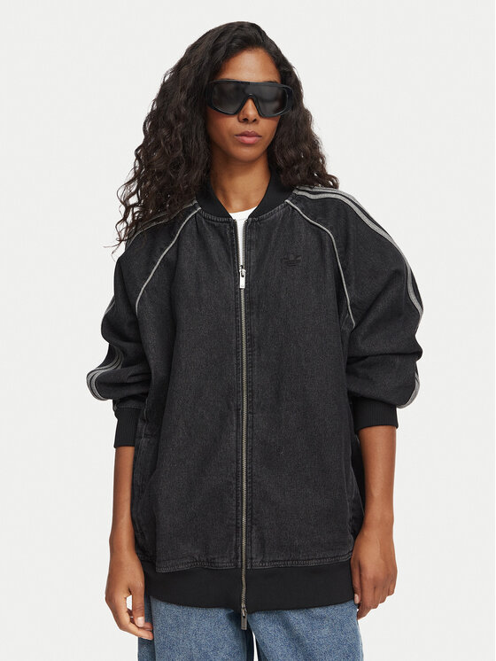 adidas Geacă de blugi Sst KQ6471 Negru Oversize