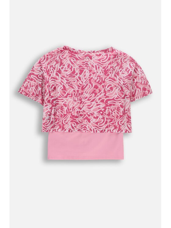 Lemon Explore Lemon Explore T-Shirt WL6143202ACG-022 Kolorowy Regular Fit
