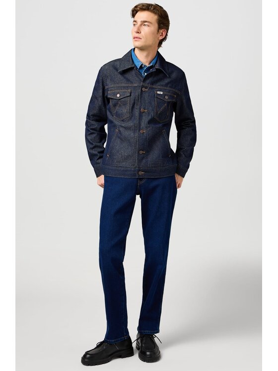 Wrangler Wrangler Kurtka jeansowa 112362391 Granatowy Regular Fit