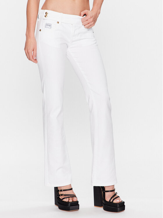 Versace Jeans Couture Jeans hlače 74HAB505 Bela Regular Fit