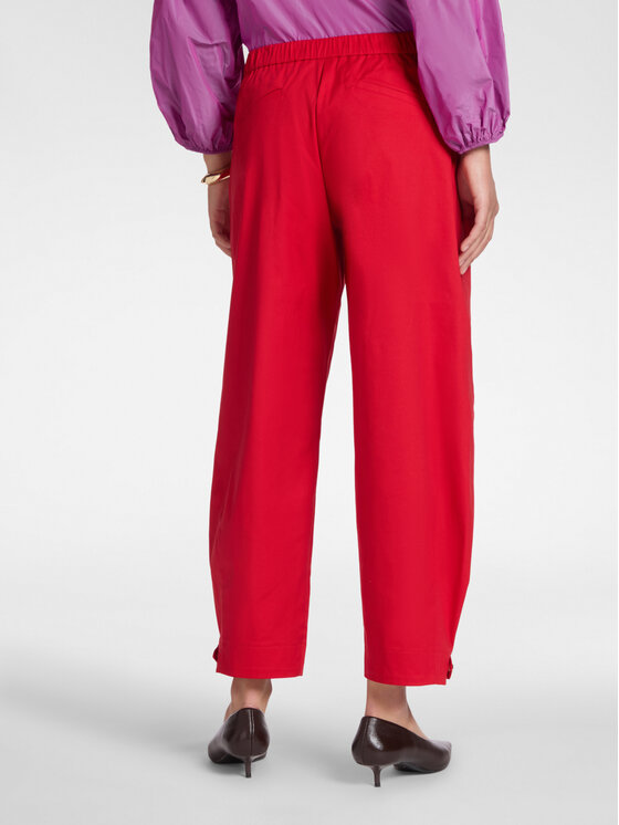 Elena Mirò Elena Mirò Spodnie materiałowe P189P000430N016 Czerwony Regular Fit