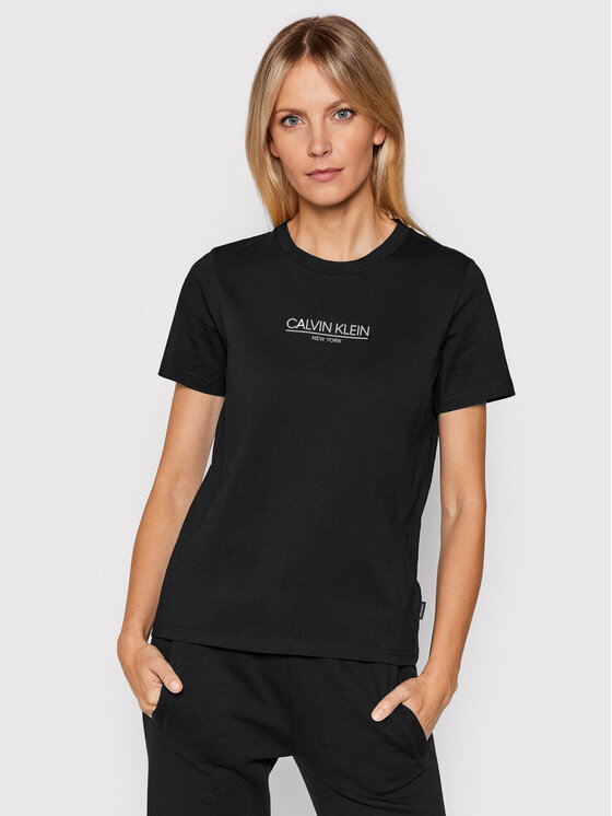 Calvin Klein T Shirt New York K20K203363 Schwarz Regular Fit Modivo
