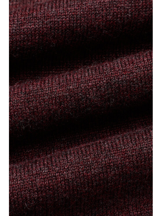 Lancerto Lancerto Sweter Lucan SW073225000077 Bordowy Regular Fit