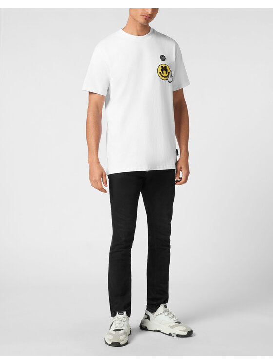PHILIPP PLEIN PHILIPP PLEIN T-Shirt 21085 Bílá Regular Fit