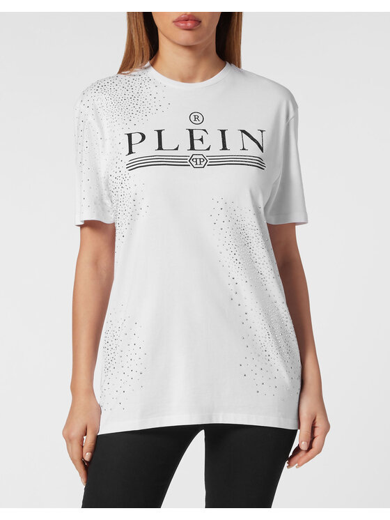 PHILIPP PLEIN PHILIPP PLEIN T-Shirt 9811 Bílá Over Fit