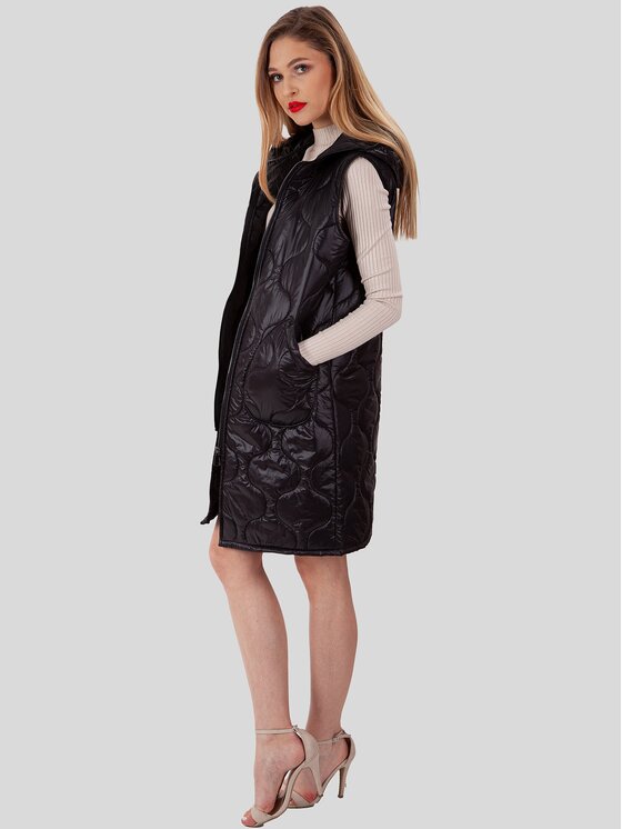 Perso Perso Dámska bunda BLE225302F Čierna Regular Fit