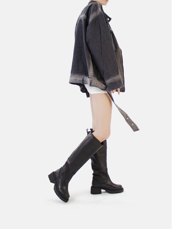 L37 L37 Kozaki DREAM BOOTS Czarny